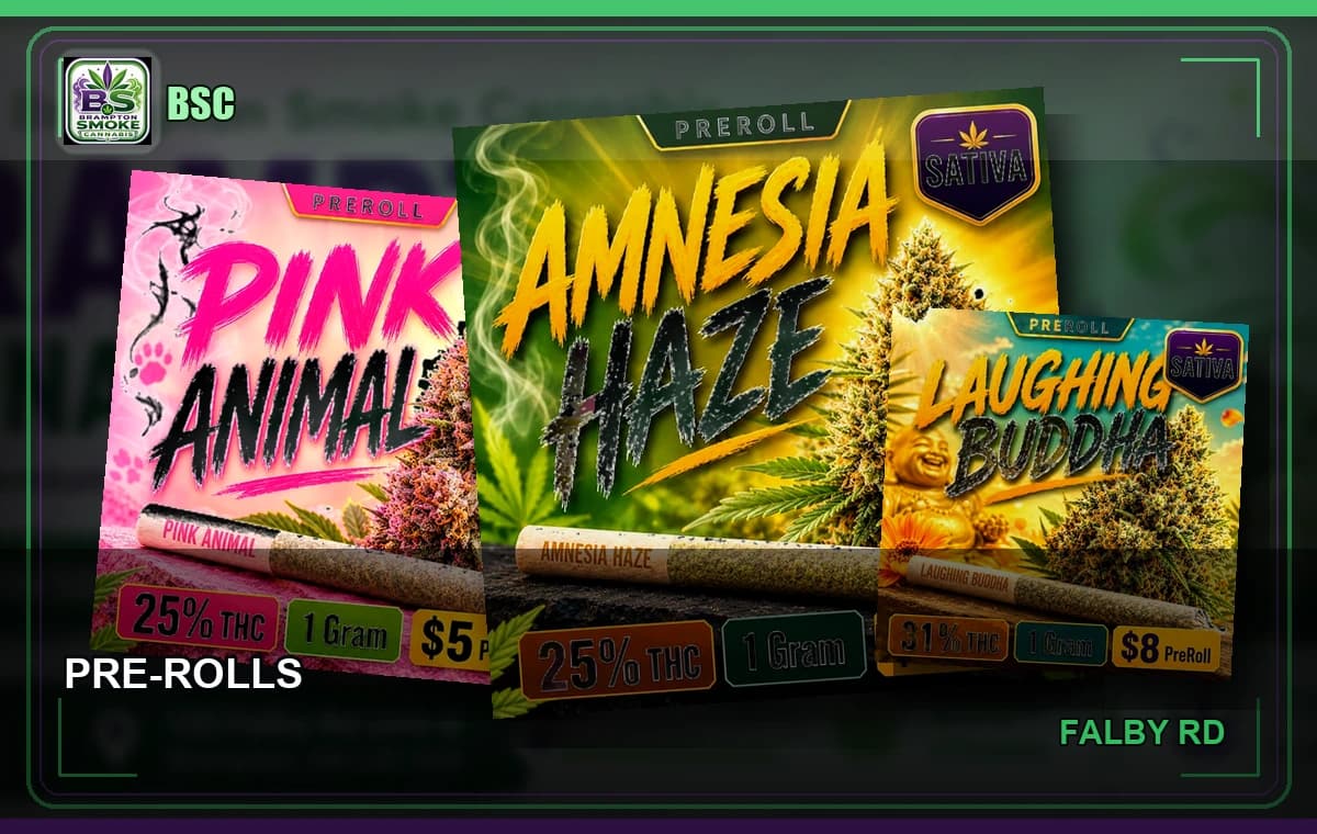 Pre-Rolls Brampton Smoke Cannabis banner