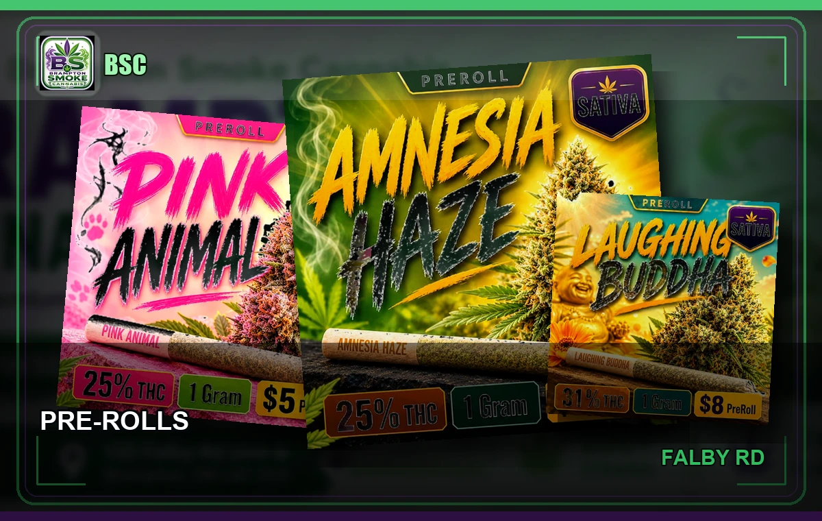 Pre-Rolls Brampton Smoke Cannabis banner